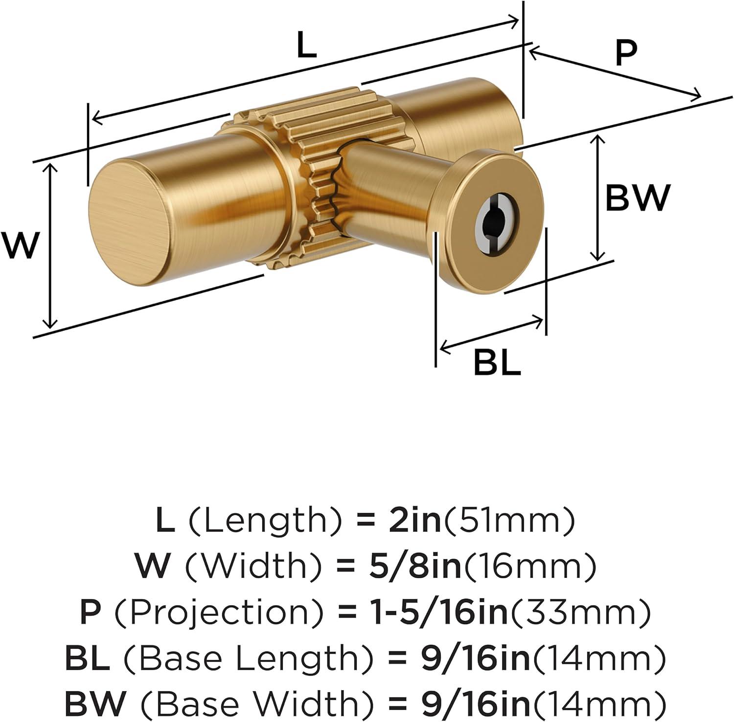 imageAmerock Farewind 114 inch 32mm Diameter Satin Nickel Cabinet Knob BP37800G10Champagne Bronze