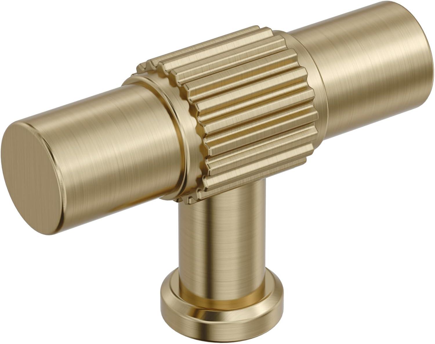imageAmerock Farewind 114 inch 32mm Diameter Satin Nickel Cabinet Knob BP37800G10Golden Champagne