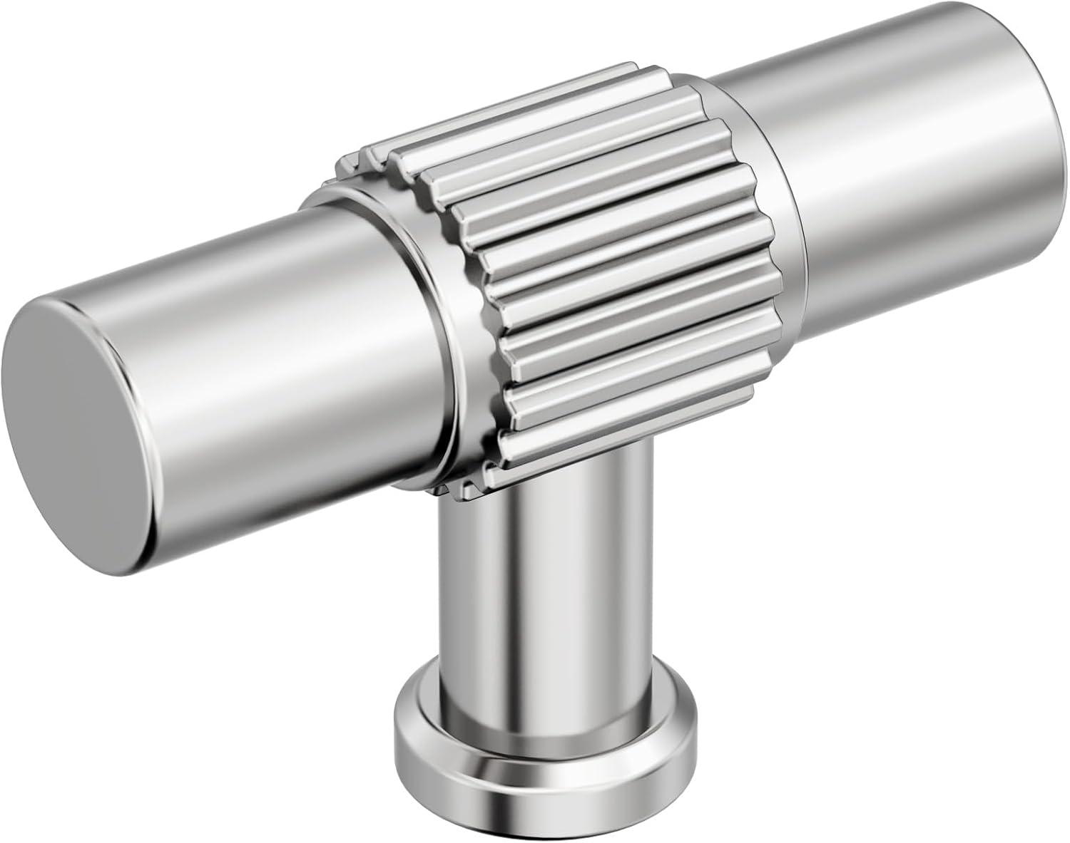 imageAmerock Farewind 114 inch 32mm Diameter Satin Nickel Cabinet Knob BP37800G10Polished Nickel