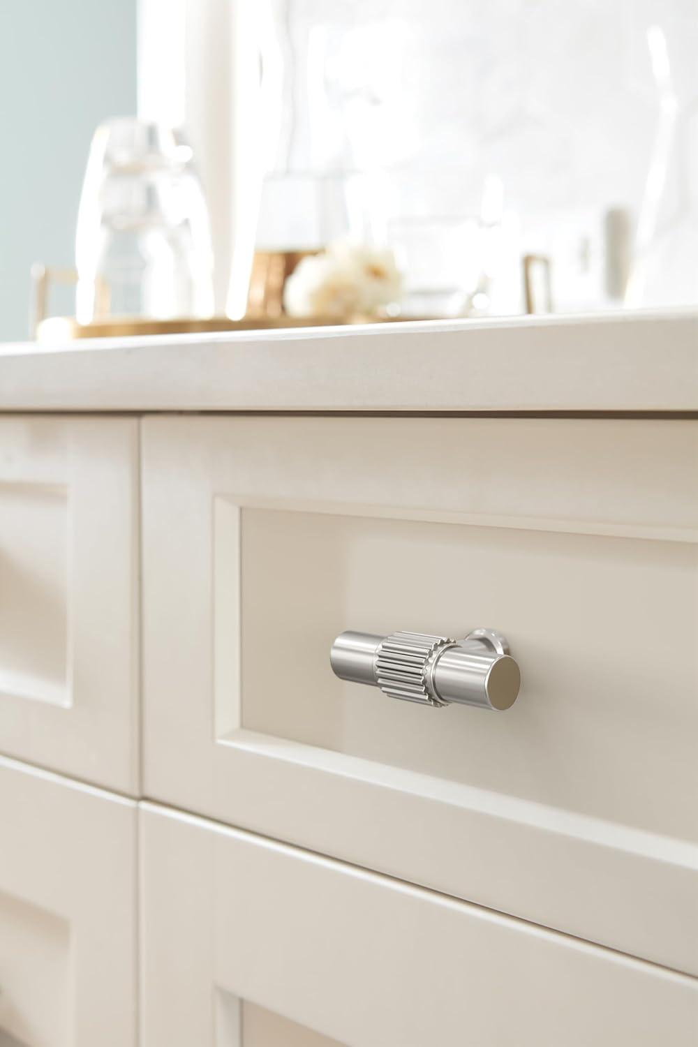 imageAmerock Farewind 114 inch 32mm Diameter Satin Nickel Cabinet Knob BP37800G10Polished Nickel