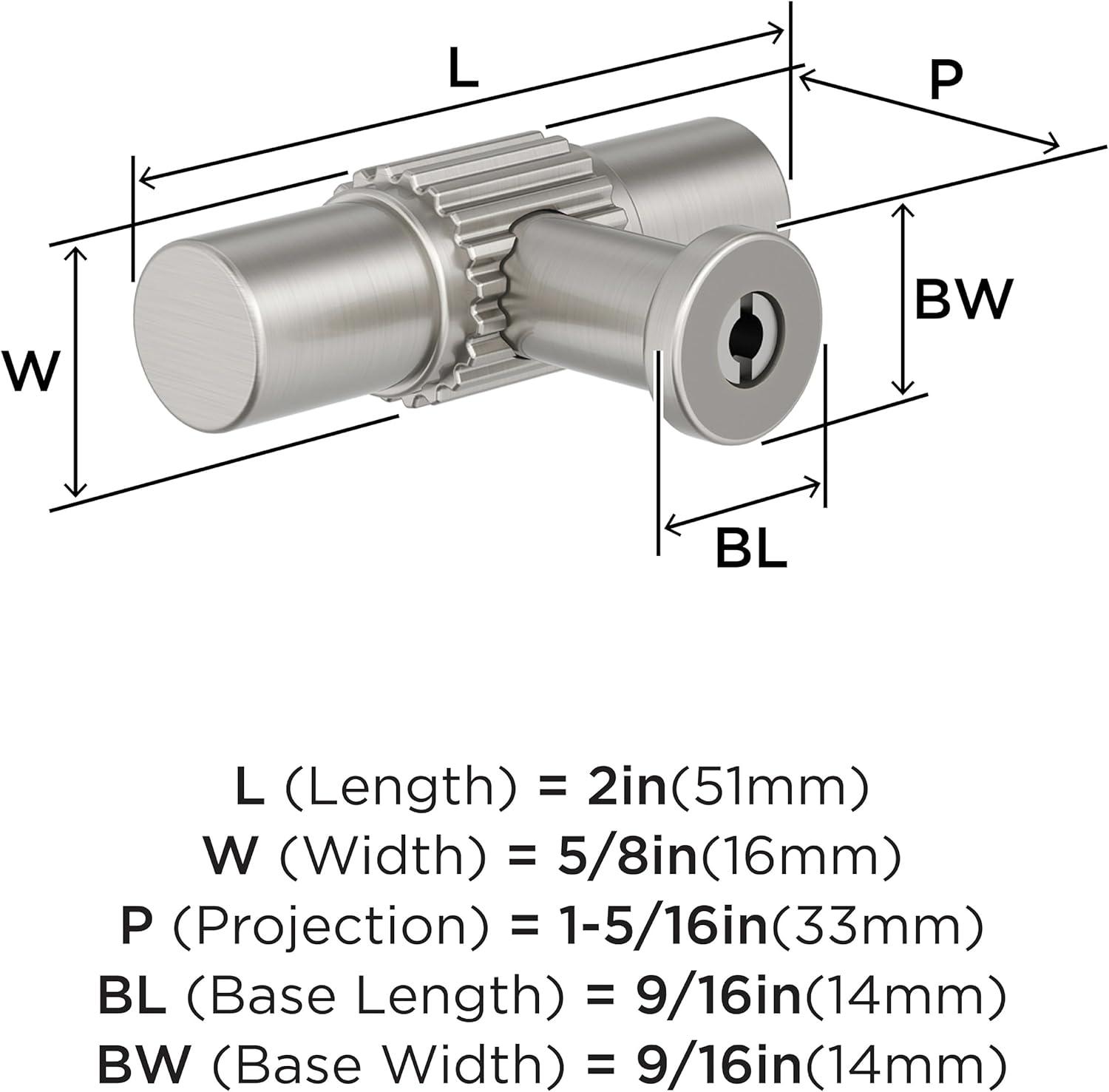 imageAmerock Farewind 114 inch 32mm Diameter Satin Nickel Cabinet Knob BP37800G10Satin Nickel