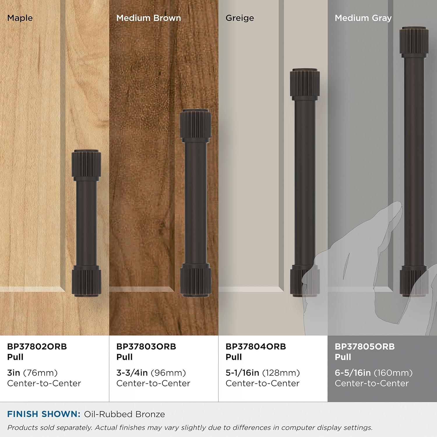 imageAmerock Farewind 81316 inch 224mm CentertoCenter Polished Chrome Cabinet Pull BP3780726Oil Rubbed Bronze