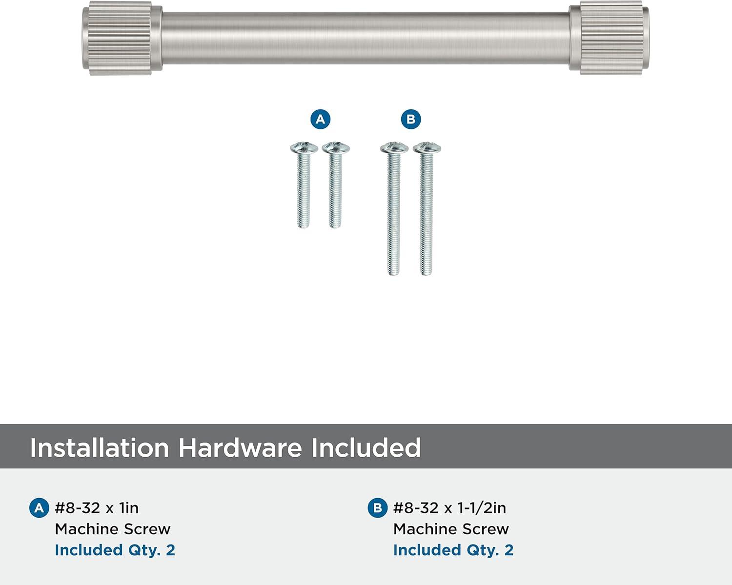 imageAmerock Farewind 81316 inch 224mm CentertoCenter Polished Chrome Cabinet Pull BP3780726Satin Nickel