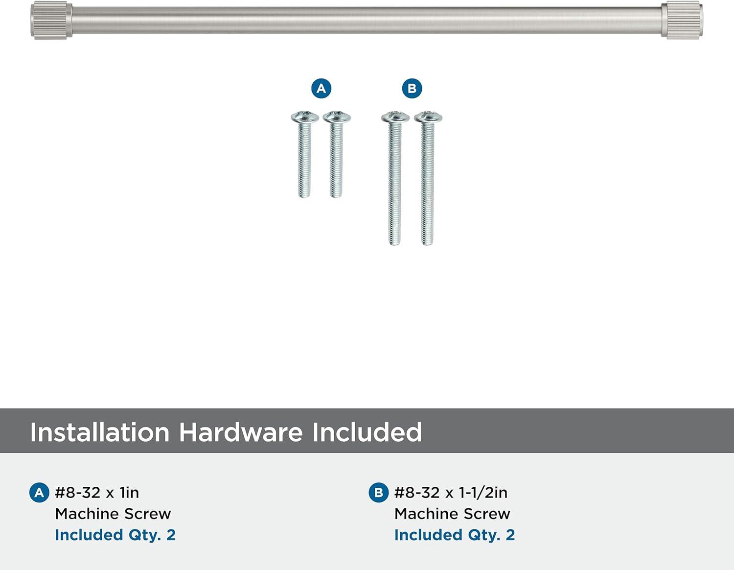 imageAmerock Farewind 81316 inch 224mm CentertoCenter Polished Chrome Cabinet Pull BP3780726Satin Nickel