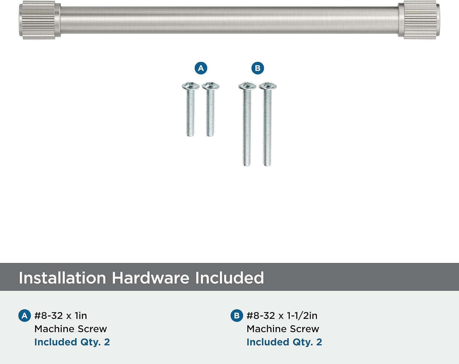 imageAmerock Farewind 81316 inch 224mm CentertoCenter Polished Chrome Cabinet Pull BP3780726Satin Nickel