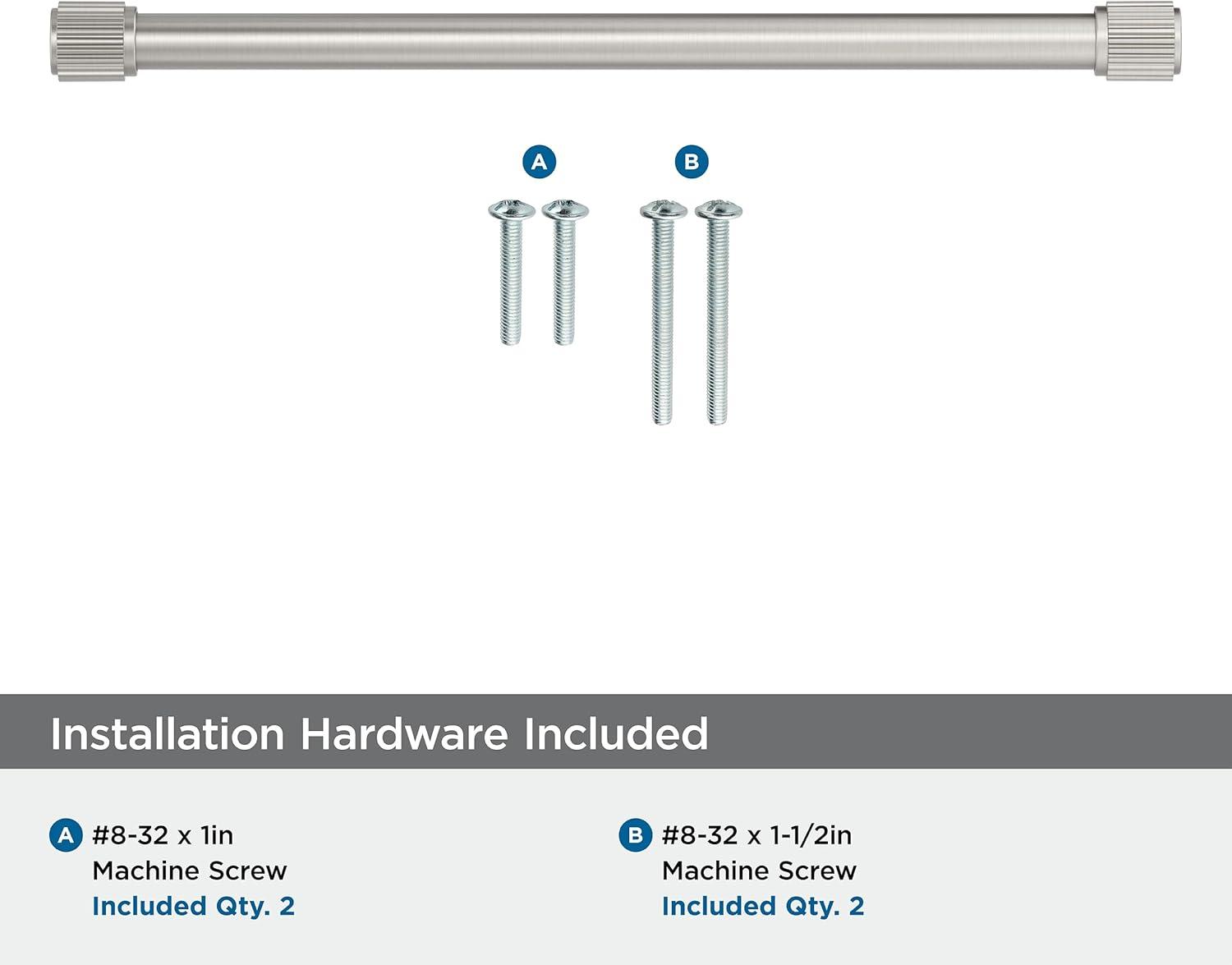 imageAmerock Farewind 81316 inch 224mm CentertoCenter Polished Chrome Cabinet Pull BP3780726Satin Nickel