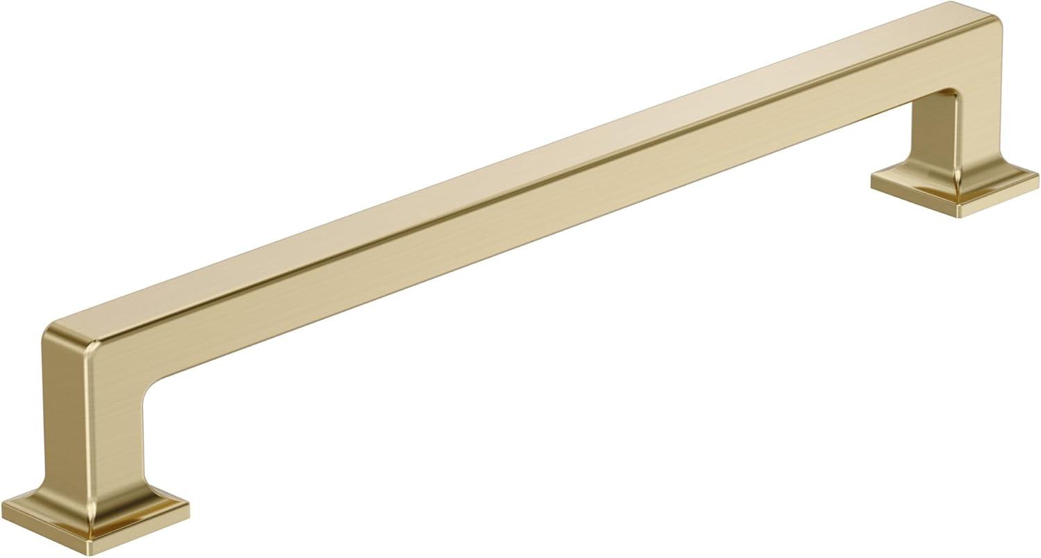 imageAmerock Lintel 81316 inch 224mm CentertoCenter Satin Nickel Cabinet Pull BP37446G10Golden Champagne