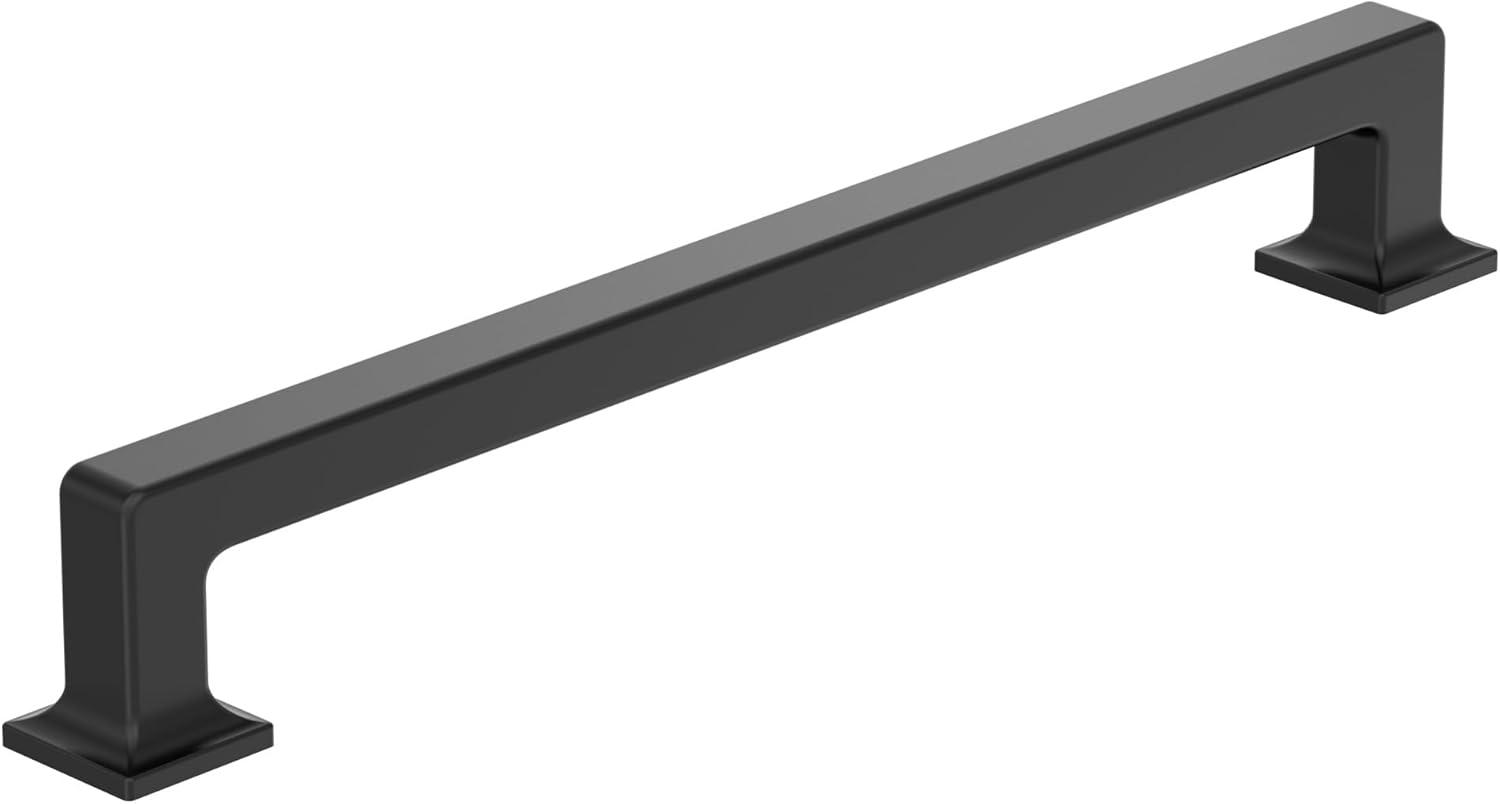 imageAmerock Lintel 81316 inch 224mm CentertoCenter Satin Nickel Cabinet Pull BP37446G10Matte Black