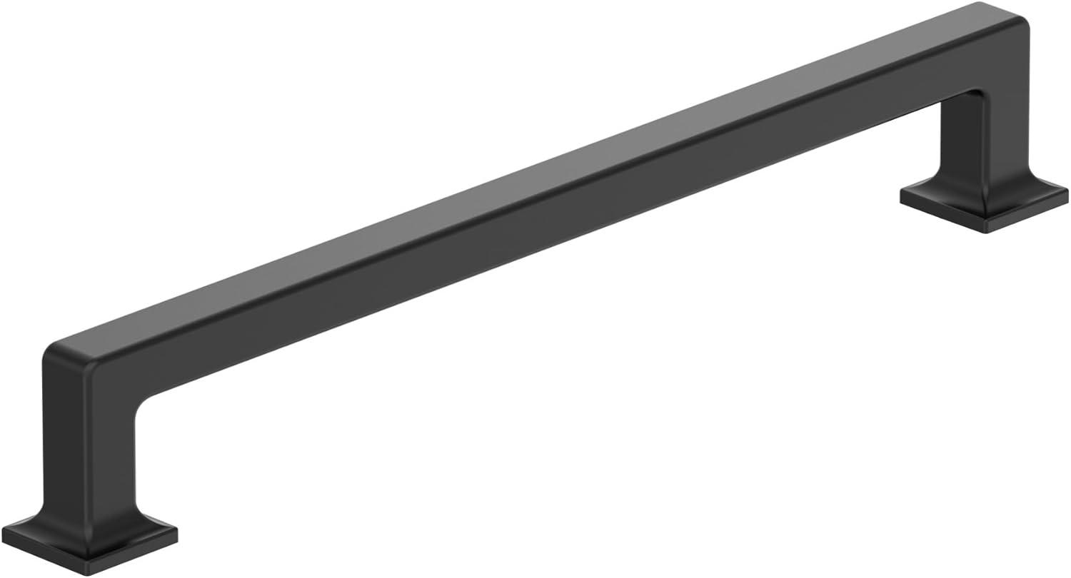imageAmerock Lintel 81316 inch 224mm CentertoCenter Satin Nickel Cabinet Pull BP37446G10Matte Black