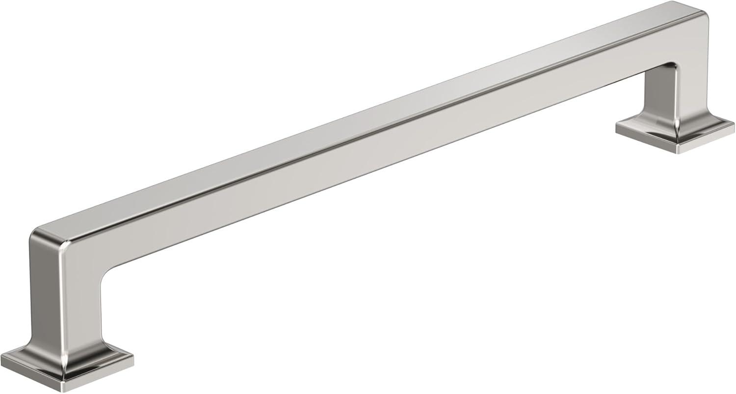 imageAmerock Lintel 81316 inch 224mm CentertoCenter Satin Nickel Cabinet Pull BP37446G10Polished Nickel