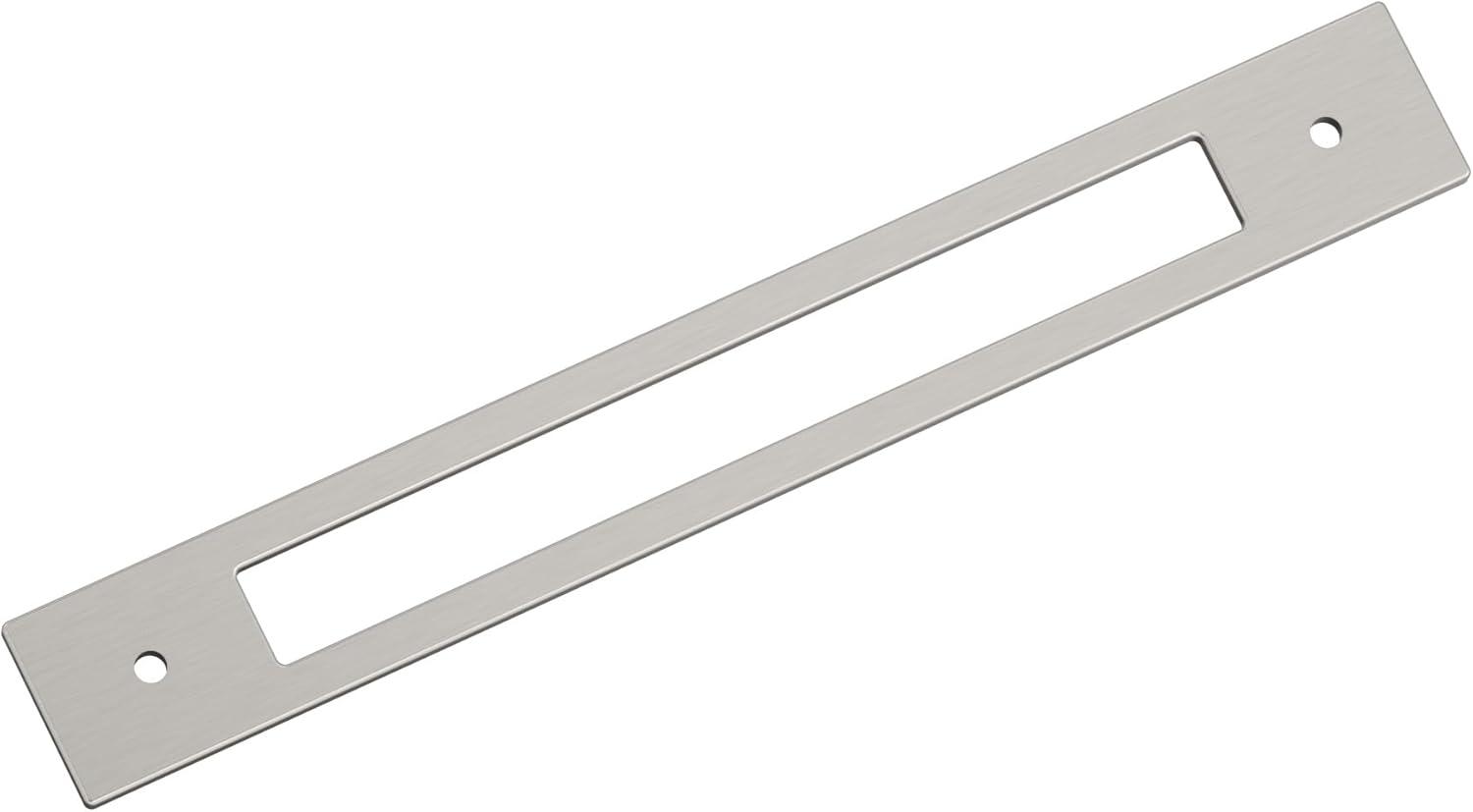 imageAmerock Medora 12 inch 305mm CentertoCenter Rectangle Polished Nickel Cabinet Pull Backplate BP37789PNSatin Nickel