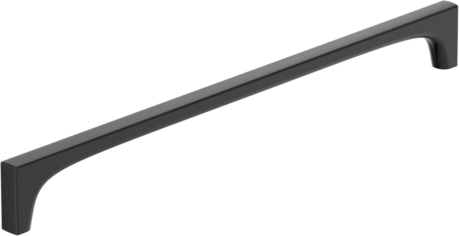 imageAmerock Merced 12 inch 305mm CentertoCenter Golden Champagne Appliance Pull BP37430BBZMatte Black