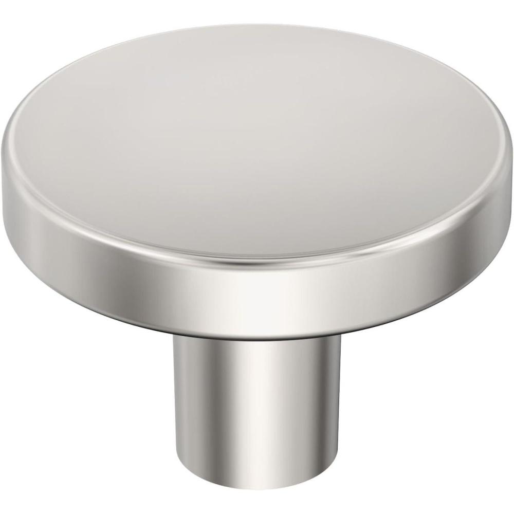 imageAmerock  Cabinet Knob  Champagne Bronze  138 inch 35 mm Diameter  Versa  1 Pack  Drawer Knob  Cabinet HardwarePolished Nickel