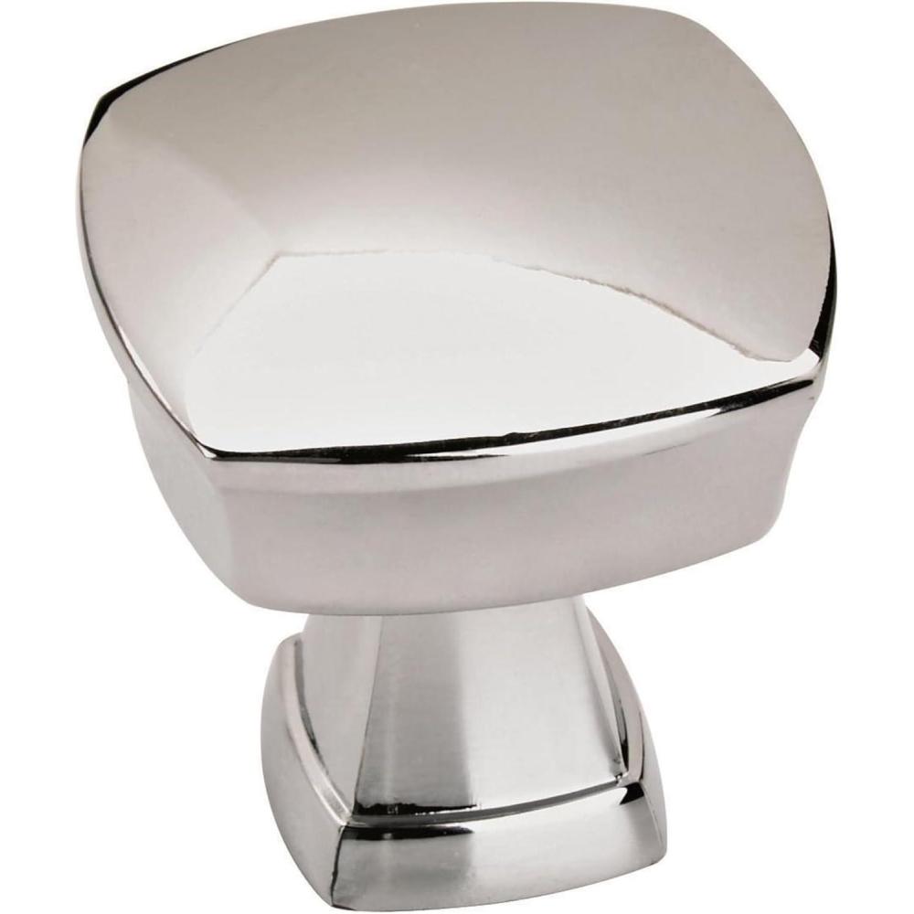 imageAmerock Cabinet Knob Polished Chrome 114 inch 32 mm Length Stature 10 Pack Drawer Knob Cabinet HardwarePolished Chrome