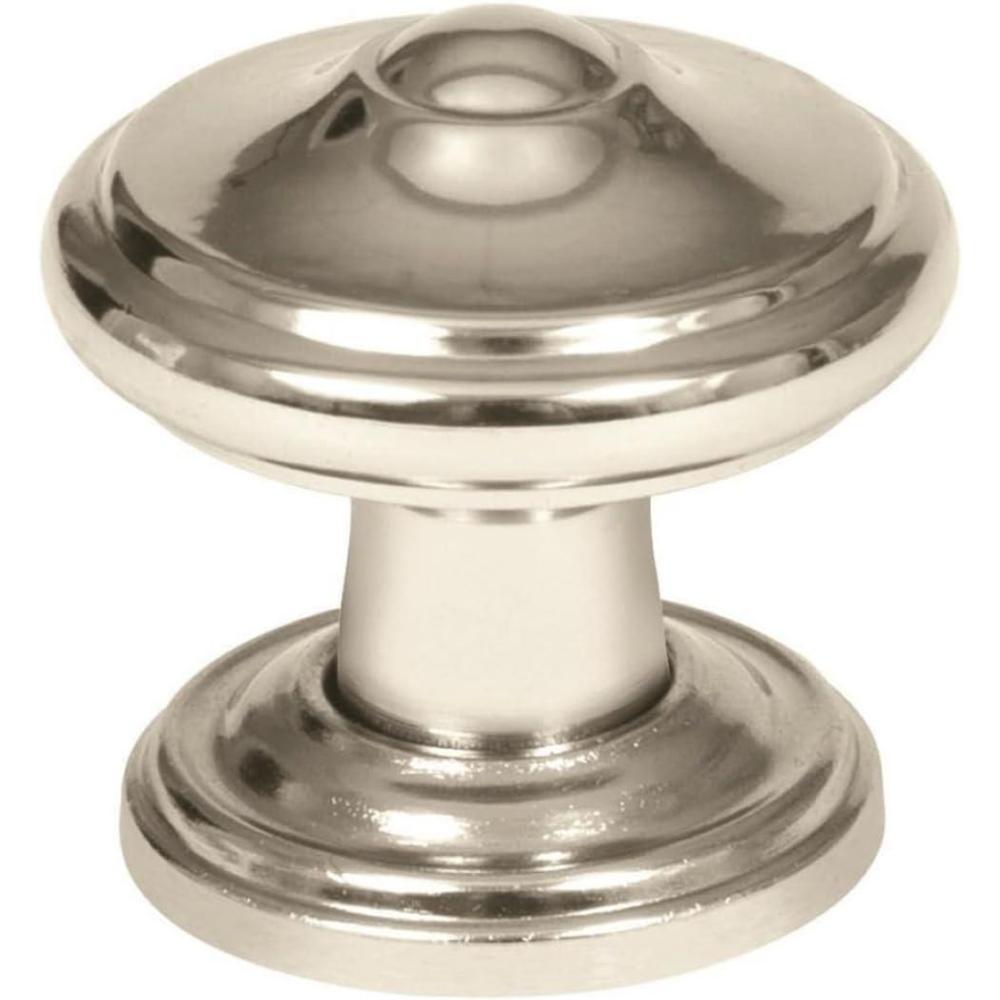 imageAmerock Cabinet Knob Polished Nickel 114 inch 32 mm Diameter Revitalize 1 Pack Drawer Knob Cabinet Hardware