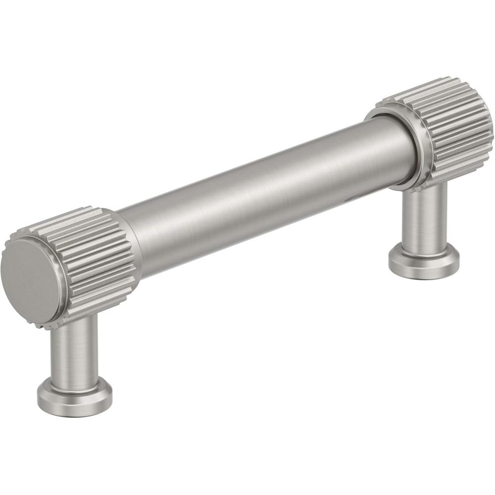 imageAmerock Farewind 81316 inch 224mm CentertoCenter Polished Chrome Cabinet Pull BP3780726Satin Nickel