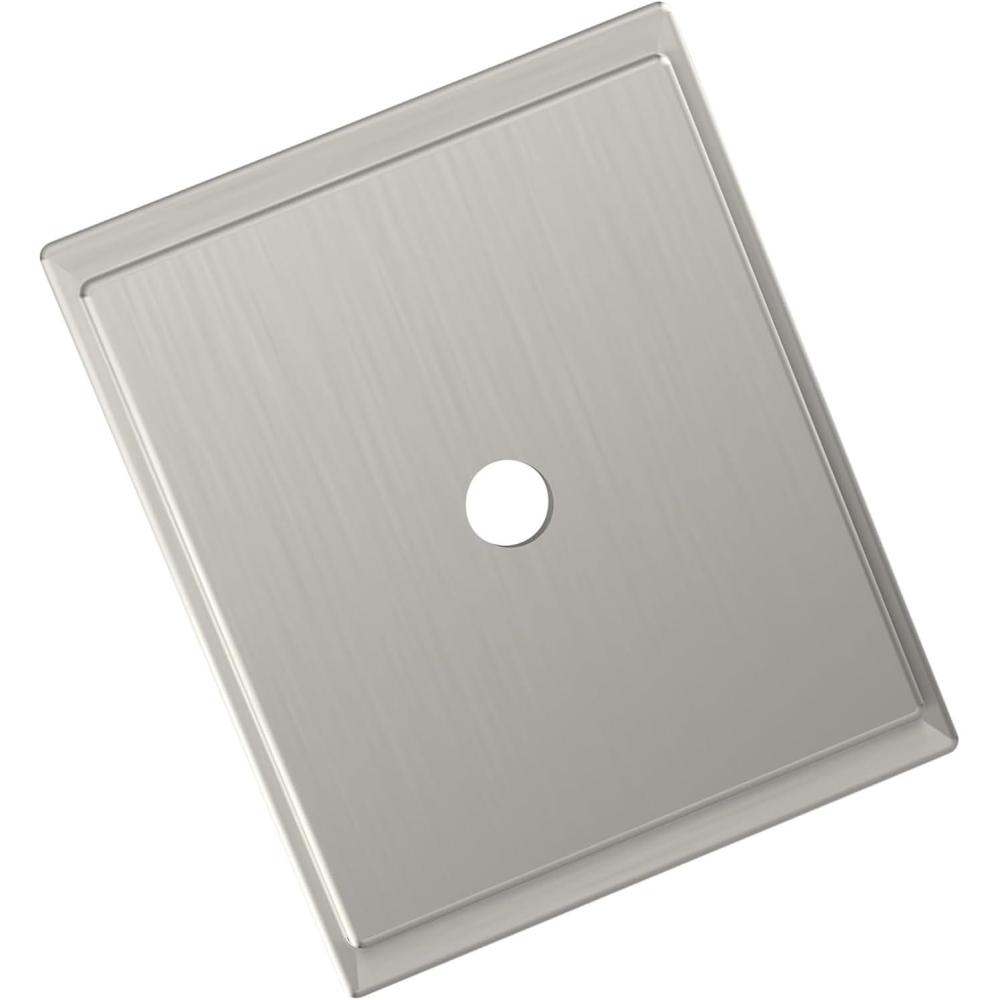 imageAmerock Maymont 334 inch 96mm CentertoCenter Rectangle Golden Champagne Cabinet Pull Backplate BP37588BBZSatin Nickel