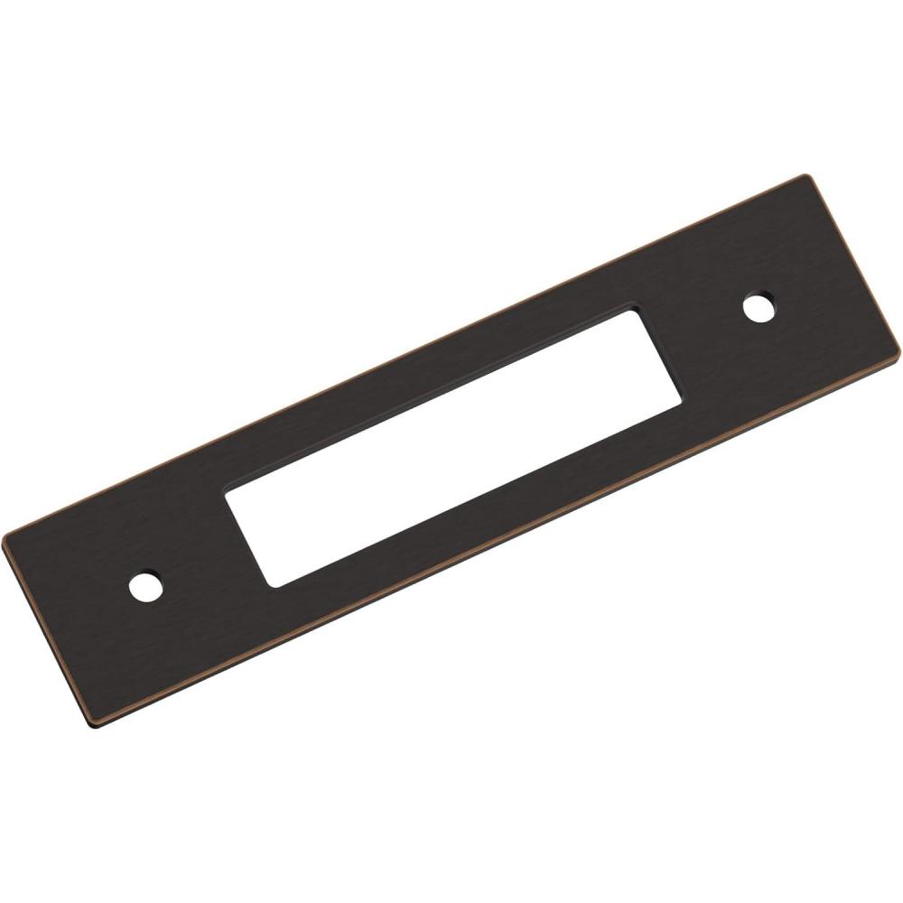imageAmerock Medora 12 inch 305mm CentertoCenter Rectangle Polished Nickel Cabinet Pull Backplate BP37789PNOil Rubbed Bronze