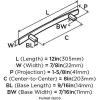 Amerock | Appliance Pull | Golden Champagne | 8 inch (203 mm) Center to Center | Cyprus | 1 Pack | Drawer Pull | Drawer Handle | Cabinet Hardware(Satin Nickel)