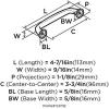 Amerock | Appliance Pull | Golden Champagne | 8 inch (203 mm) Center to Center | Kane | 1 Pack | Drawer Pull | Drawer Handle | Cabinet Hardware(Gilded Bronze)
