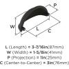 Amerock | Cabinet Cup Pull | Oil Rubbed Bronze | 3 inch (76 mm) Center to Center | Cup Pulls | 10 Pack | Drawer Pull | Drawer Handle | Cabinet Hardware