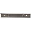 Amerock | Cabinet Edge Pull | Satin Nickel | 4-9/16 inch (116 mm) Center to Center | Extent | 1 Pack | Drawer Pull | Drawer Handle | Cabinet Hardware(Black Chrome)