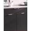 Amerock | Cabinet Edge Pull | Satin Nickel | 4-9/16 inch (116 mm) Center to Center | Extent | 1 Pack | Drawer Pull | Drawer Handle | Cabinet Hardware(Polished Chrome)