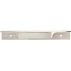 Amerock | Cabinet Edge Pull | Satin Nickel | 4-9/16 inch (116 mm) Center to Center | Extent | 1 Pack | Drawer Pull | Drawer Handle | Cabinet Hardware(Polished Nickel)