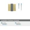 Amerock | Cabinet Knob | Brushed Gold/Satin Nickel | 1-3/8 inch (35 mm) Length | Overton | 1 Pack | Drawer Knob | Cabinet Hardware(Brushed Gold/Black Chrome)