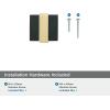 Amerock | Cabinet Knob | Brushed Gold/Satin Nickel | 1-3/8 inch (35 mm) Length | Overton | 1 Pack | Drawer Knob | Cabinet Hardware(Brushed Matte Black/Brushed Gold)