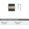 Amerock | Cabinet Knob | Brushed Gold/Satin Nickel | 1-3/8 inch (35 mm) Length | Overton | 1 Pack | Drawer Knob | Cabinet Hardware(Brushed Matte Black/Golden Champagne)