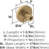 Amerock | Cabinet Knob | Champagne Bronze | 1-3/8 inch (35 mm) Diameter | Versa | 1 Pack | Drawer Knob | Cabinet Hardware(Champagne Bronze)