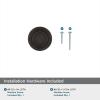 Amerock | Cabinet Knob | Oil Rubbed Bronze | 1-1/8 inch (29 mm) Diameter | Ville | 1 Pack | Drawer Knob | Cabinet Hardware(Oil Rubbed Bronze)
