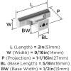 Amerock | Cabinet Knob | Polished Chrome | 2 inch (51 mm) Length | Status | 1 Pack | Drawer Knob | Cabinet Hardware