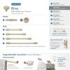Amerock | Cabinet Knob |Champagne Bronze | 1-1/4 in (32 mm) Diameter Drawer Knob | Riva | Kitchen and Bath Hardware | Furniture Hardware(Golden Champagne)