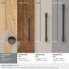 Amerock | Cabinet Knob |Champagne Bronze | 1-1/4 in (32 mm) Diameter Drawer Knob | Riva | Kitchen and Bath Hardware | Furniture Hardware(Graphite)