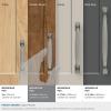 Amerock | Cabinet Pull | Aged Pewter | 3-3/4 inch (96 mm) Center to Center | Highland Ridge | 1 Pack | Drawer Pull | Drawer Handle | Cabinet Hardware(Aged Pewter)