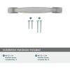 Amerock | Cabinet Pull | Aged Pewter | 3-3/4 inch (96 mm) Center to Center | Highland Ridge | 1 Pack | Drawer Pull | Drawer Handle | Cabinet Hardware(Aged Pewter)