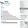 Amerock | Cabinet Pull | Gunmetal | 10-1/16 inch (256 mm) Center to Center | Bar Pulls | 1 Pack | Drawer Pull | Drawer Handle | Cabinet Hardware