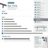 Amerock | Cabinet Pull | Gunmetal | 18-7/8 inch (480 mm) Center to Center | Bar Pulls | 1 Pack | Drawer Pull | Drawer Handle | Cabinet Hardware