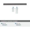 Amerock | Cabinet Pull | Gunmetal | 3-3/4 inch (96 mm) Center to Center | Bar Pulls | 1 Pack | Drawer Pull | Drawer Handle | Cabinet Hardware