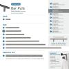 Amerock | Cabinet Pull | Gunmetal | 3-3/4 inch (96 mm) Center to Center | Bar Pulls | 1 Pack | Drawer Pull | Drawer Handle | Cabinet Hardware