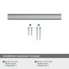 Amerock | Cabinet Pull | Matte Black | 6-5/16 inch (160 mm) Center-to-Center | Status | 1 Pack | Drawer Pull | Cabinet Handle | Cabinet Hardware(Polished Chrome)