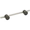 Amerock | Cabinet Pull | Matte Black/Polished Nickel | 5-1/16 inch (128 mm) Center to Center | Transcendent | 1 Pack | Drawer Pull | Drawer Handle | Cabinet Hardware