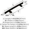 Amerock | Cabinet Pull | Oil Rubbed Bronze | 3 inch (76 mm) Center to Center | Cyprus | 1 Pack | Drawer Pull | Drawer Handle | Cabinet Hardware(Black Bronze)
