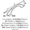 Amerock | Cabinet Pull | Satin Nickel | 3-3/4 inch (96 mm) Center to Center | Vaile | 10 Pack | Drawer Pull | Drawer Handle | Cabinet Hardware