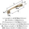 Amerock | Cabinet Pull | Satin Nickel | 3-3/4 inch (96 mm) Center to Center | Vaile | 10 Pack | Drawer Pull | Drawer Handle | Cabinet Hardware(Champagne Bronze)