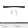 Amerock | Cabinet Pull | Satin Nickel | 3-3/4 inch (96 mm) Center to Center | Vaile | 10 Pack | Drawer Pull | Drawer Handle | Cabinet Hardware(Oil Rubbed Bronze)