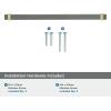Amerock | Cabinet Pull | Satin Nickel/Polished Chrome | 3-3/4 inch (96 mm) Center to Center | Overton | 1 Pack | Drawer Pull | Drawer Handle | Cabinet Hardware(Black Chrome/Brushed Gold)