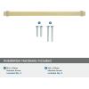 Amerock | Cabinet Pull | Satin Nickel/Polished Chrome | 3-3/4 inch (96 mm) Center to Center | Overton | 1 Pack | Drawer Pull | Drawer Handle | Cabinet Hardware(Brushed Gold/Satin Nickel)